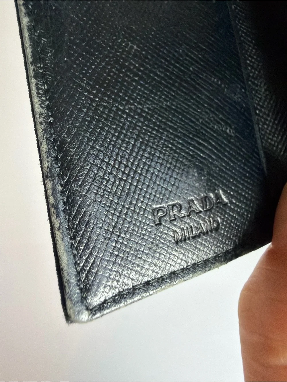 Prada Black Nylon Keyholder
